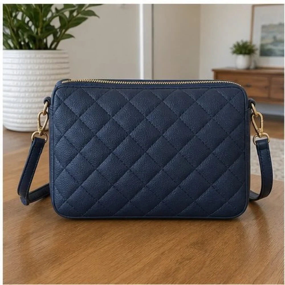 Slate Canvas Crossbody Bag
